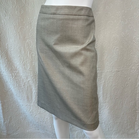 MaxMara Tan Stretch Wool Pencil Skirt - Picture 4 of 13